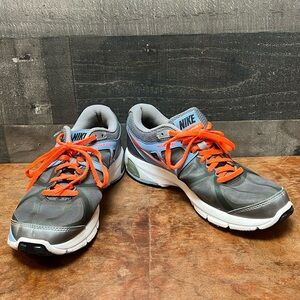 Nice Silver And Blue Nike Air Sneakers